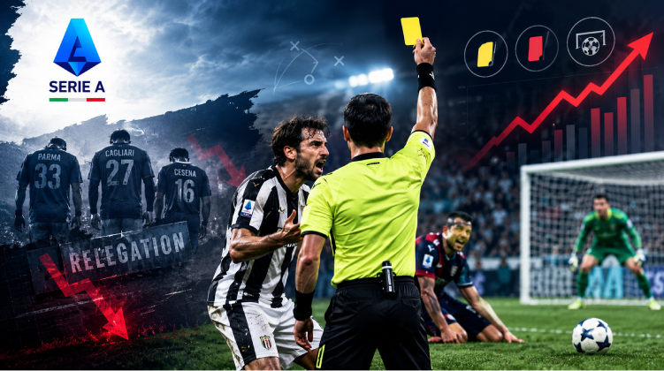 The bottom tier of the 2014/2015 Italian Serie A campaign offered a stark contrast to the tactical composure seen at the top of the table. As clubs like Parma, Cagliari, and Cesena fought desperate battles to preserve their top-flight status, the structural dynamics of their matches shifted away from sustainable football logic toward high-variance, high-friction survival strategies. For analytical sports bettors, this specific competitive desperation altered the baseline probabilities for disciplinary actions and penalty kicks, turning standard statistical projections upside down as survival anxiety began to dictate player behavior on the pitch. Why Desperation Alters Defensive Discipline at the Bottom of the Table When a football club faces the imminent threat of relegation, the psychological toll compromises systemic tactical discipline. During the late stages of the 2014/2015 season, struggling squads frequently abandoned structural pressing in favor of reactive, high-risk physical challenges to stop opponents from exploiting defensive transitions. This breakdown in defensive coordination directly caused a surge in late-game fouls, as exhausted defenders resorted to cynical interventions to protect narrow margins or prevent catastrophic defeats. This specific environment meant that historical season averages regarding foul-to-card ratios became highly unreliable indicators for upcoming fixtures. Teams facing demotion displayed a distinct willingness to accept tactical yellow cards early in a sequence to prevent high-probability scoring chances, fundamentally altering the pacing of booking markets. Bettors who recognized that a team's league positioning actively accelerated their disciplinary decline were able to identify substantial pricing discrepancies before the broader market adjusted to the situational reality. The Mathematical Intersection of Low-Tier Defensive Deficits and Penalty Kicks Struggling teams in the 2014/2015 Serie A campaign possessed structural flaws that made them uniquely susceptible to conceding penalty kicks. Poor spatial positioning within the penalty box, coupled with a lack of technical recovery speed, routinely forced lower-tier defenders into desperate sliding tackles or panicky handball situations when facing elite attackers. The data from that season confirms that as the competitive gap widened between opponents, the mathematical probability of a penalty occurring grew exponentially in fixtures involving relegation candidates. Evaluating these penalty trends requires understanding how specific tactical mismatches create ideal conditions for standard refereeing interventions inside the eighteen-yard box. When a technically superior team utilizes rapid, short-passing sequences against a tired, low-block defense, the defenders are systematicallybaited into clumsy mistimed challenges. Analysts who mapped these precise defensive deficiencies against the offensive profile of their opponents found highly profitable entry points in specialized match-prop markets throughout the spring of 2015. Referee Profiles and Their Impact on High-Stakes Relegation Scenarios The identity of the appointed official serves as a critical variable that either amplifies or dampens the chaotic nature of a relegation battle. Italian refereeing during the 2014/2015 season was characterized by strict adherence to regulatory protocols regarding dissent and persistent infringement, which often interacted volatilely with the heightened emotions of struggling squads. A referee with a historical propensity for maintaining tight control via early bookings would quickly escalate a match's card count when officiating teams fighting for survival. Disciplinary Escalation: How Official Tolerance Shapes Card Markets When an official establishes a low tolerance threshold early in a match, it sets off a chain reaction across both squads. Relegation-threatened players, operating under immense psychological duress, rarely adjust their physical intensity downward; instead, they continue making aggressive challenges, leading directly to rapid multi-card sequences or double-bookings. Understanding this feedback loop allowed sharp market participants to isolate specific officiating assignments where the combination of a strict referee and a desperate squad made the over-market for total card points an optimal analytical play. Quantifying the Disciplinary Divergence in Survival Matches To properly execute a data-driven approach, it is vital to contrast the actual disciplinary output of teams in the relegation zone against the league-wide baselines of that era. The historical record indicates a significant deviation in booking points and penalty distributions when two struggling teams faced each other, compared to when they played neutral mid-table opponents. To visualize this disparity clearly, we can evaluate the recorded data from the critical final third of the 2014/2015 campaign. The following table illustrates the statistical reality across key metrics, isolating matches where survival was the primary objective for at least one participating club. Match Profile (2014/15 Season) Average Yellow Cards Average Red Cards Penalties Awarded (Per 10 Games) Late Foul Percentage (75'+) Standard League Match 4.20 0.25 2.1 18.5% Relegation Candidate vs. Mid-Table 5.10 0.38 2.9 24.2% Six-Pointer Relegation Derby 6.80 0.62 4.4 33.1% Interpreting this empirical data reveals that the intensity of the relegation struggle systematically corrupted normal statistical distributions. The staggering rise in yellow and red cards during direct "six-pointer" relegation matchups proves that competitive panic overrode traditional Italian tactical restraint. Furthermore, the massive spike in penalties and late-stage fouls highlights a profound physical and mental collapse among trailing teams, providing a clear mathematical signal for in-play market exploitation. In-Play Strategic Adjustments for Late-Stage Booking Surges Live betting during the 2014/2015 Serie A relegation matches required a keen eye for physical fatigue and shifting tactical urgency. As matches entered the final twenty minutes, trailing teams chasing an equalizer would commit excessive numbers forward, leaving their backlines entirely exposed to counter-attacks. This structural vulnerability created a predictable loop where isolated defenders were forced to commit professional fouls, making the late-stage yellow card market a highly consistent avenue for analytical returns. Observing these live momentum shifts allowed astute analysts to place highly targeted wagers before bookmakers adjusted their real-time pricing models. Under situational conditions where an underfunded club was on the verge of losing its top-flight status, the breakdown of behavioral discipline was almost guaranteed. This specific behavioral pattern can be effectively tracked and capitalized upon when using a modern sports betting service like the comprehensive ufabet betting interface, which provides real-time market updates that reflect the exact disciplinary breakdown occurring on the pitch. Structural Failures Where Relegation Desperation Fails to Produce Cards While the correlation between survival anxiety and increased disciplinary actions holds true as a general principle, there are specific scenarios where this analytical model completely breaks down. A primary failure case occurred during the 2014/2015 season when a relegation-threatened club suffered from severe internal financial instability or locker room detachment, as seen during parts of Parma's chaotic campaign. When players realize that the club's administrative demise is inevitable regardless of on-pitch results, the aggressive competitive drive disappears entirely. To prevent misallocating capital based on an oversimplified view of relegation urgency, analysts must carefully evaluate the internal health of the organization. The checklist below highlights the specific counter-indicators that neutralized the expected card and penalty surges during the 2014/2015 season, serving as a critical filter for identifying matches that should be completely omitted from disciplinary betting strategies. Mathematical Certainty of Relegation: Squads that are already structurally demoted prior to the final weeks rarely display the physical aggression or tactical desperation required to drive up card counts. Severe Wage Delinquencies: Internal administrative collapses that destroy player motivation, resulting in passive, low-intensity defensive performances that yield minimal fouls. Interim Managerial Apathy: The appointment of a temporary youth-team coach who implements an experimental, non-contact tactical approach designed solely to evaluate prospects for the following season. Mutual Mid-Table Agreements: Situations late in the season where a draw perfectly satisfies the immediate survival requirements of both clubs, leading to an unspoken reduction in competitive friction. Systematically filtering matches through these specific criteria prevents a bettor from falling into the trap of blind statistical application. When a squad's underlying motivation is compromised by external administrative or mathematical factors, their performance will deviate sharply from standard survival behavior. Identifying these unique conditions ensures that capital is only deployed on fixtures where true competitive desperation is actively driving player actions. Utilizing Hedging Strategies Through Alternative Digital Markets Navigating the volatile nature of relegation-centric card and penalty markets demands a robust risk-mitigation framework to protect long-term bankrolls. Because a single arbitrary refereeing decision can instantly alter the outcome of a disciplinary wager, professional market participants frequently look to balance their exposure across unrelated risk environments. This cross-market diversification allows analysts to absorb the inherent variance of high-intensity football matches by allocating a portion of their resources to non-sporting operational metrics. A common approach involves pivoting toward digital environments that operate on fixed mathematical algorithms rather than human emotion and variable officiating standards. For those seeking to establish a balanced wagering portfolio, engaging with a heavily regulated casino online platform provides access to immediate-resolution games with transparent probability matrices. Integrating these alternative channels allows a modern bettor to maintain a stable statistical baseline, ensuring that a single chaotic afternoon in the Italian top flight does not negatively impact their overarching capital distribution strategy. Summary The 2014/2015 Serie A relegation battle provides clear evidence that systemic competitive pressure directly influences card metrics and penalty frequencies. When clubs face the catastrophic financial and sporting consequences of demotion, their tactical discipline deteriorates in predictable, quantifiable ways. By analyzing referee profiles, filtering out unmotivated or bankrupt squads, and focusing heavily on late-game counter-attacking scenarios, analytical bettors can successfully capitalize on the market inefficiencies created by survival-driven panic.