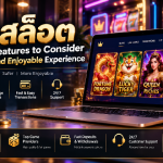 เว็บสล็อต: Important Features to Consider for a Secure and Enjoyable Experience